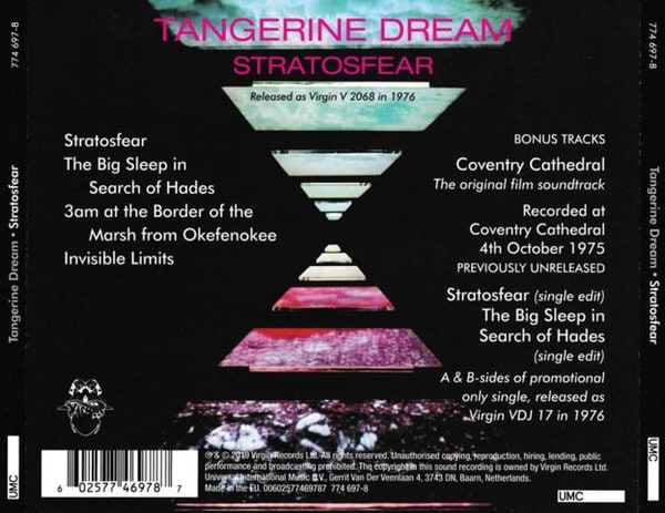 Tangerine Dream Stratosfear Cd2