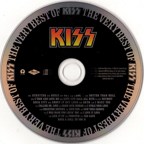 Kiss The Very Best Of Kiss Cd3