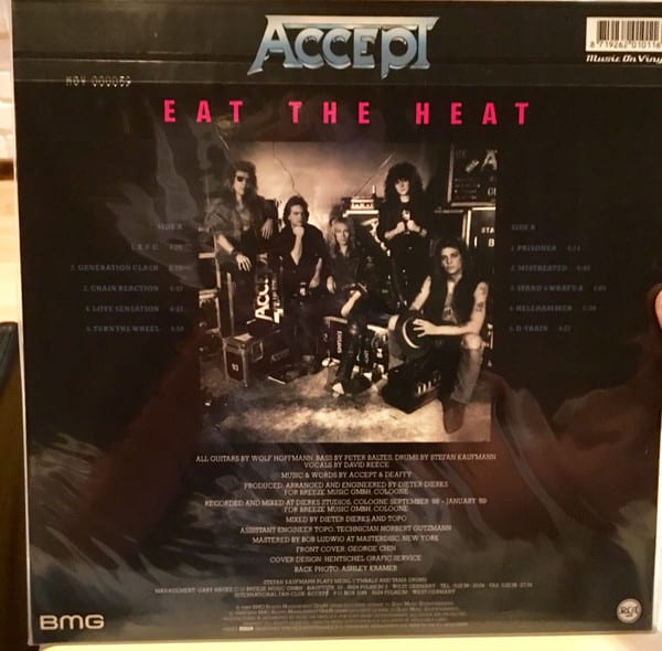 Accept Eat The Heat Vinilo2