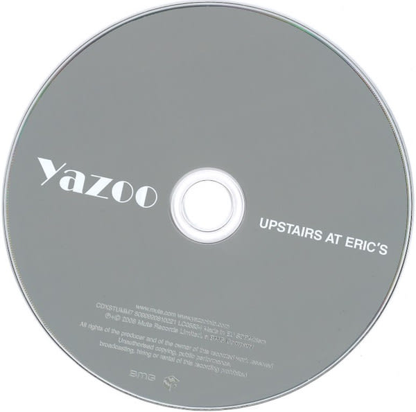 Yazoo Upstairs at Eric's Cd3