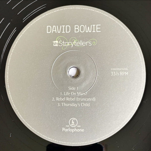 David Bowie Vh1 Storytellers Vinilo3