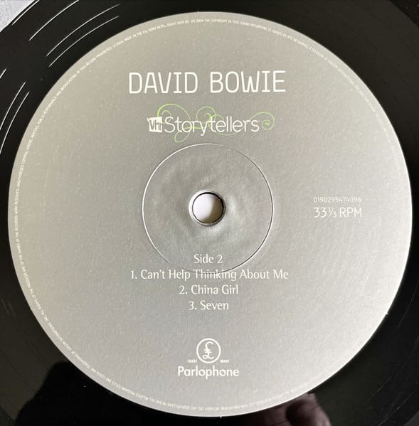 David Bowie Vh1 Storytellers Vinilo4