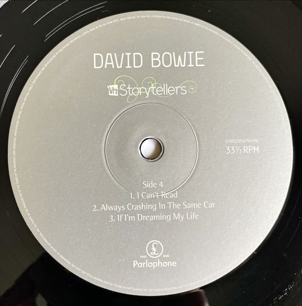 David Bowie Vh1 Storytellers Vinilo6