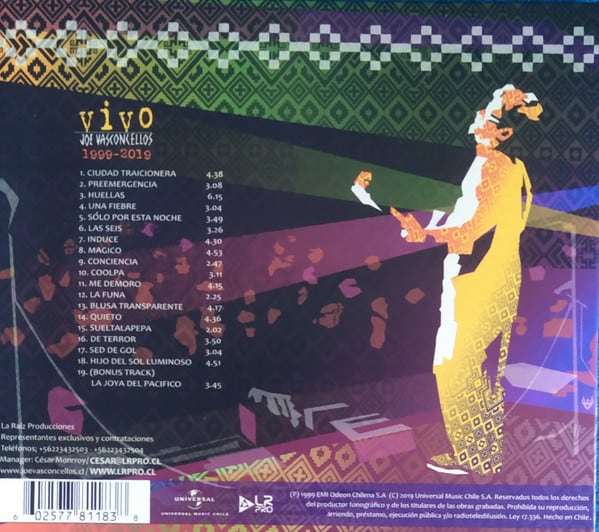Joe Vasconcellos Vivo 1999-2019 Cd3