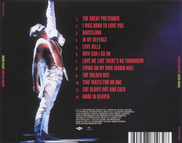 Freddie Mercury Never Boring Cd2