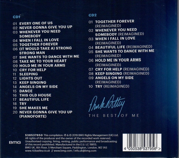 Rick Astley The Best Of Me Cd4