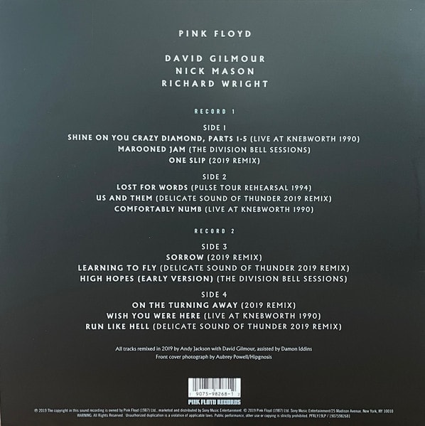 Pink Floyd The Later Years 1987-2019 Vinilo1