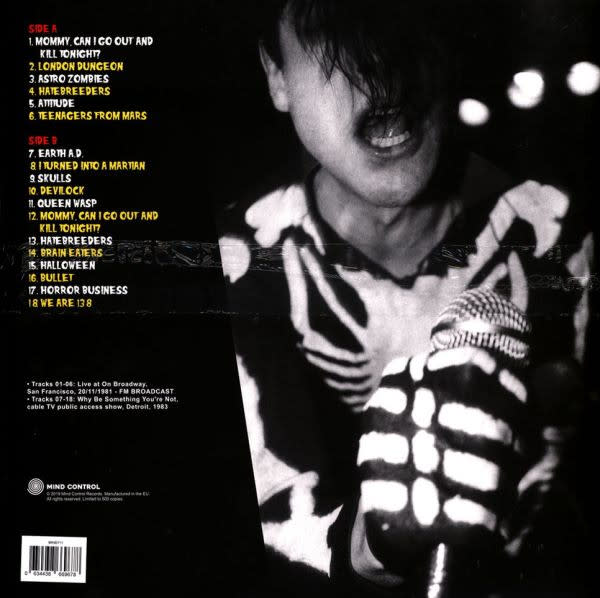 Misfits We Were 138 (San Francisco 1981 + Live Detroit 1983) Vinilo1