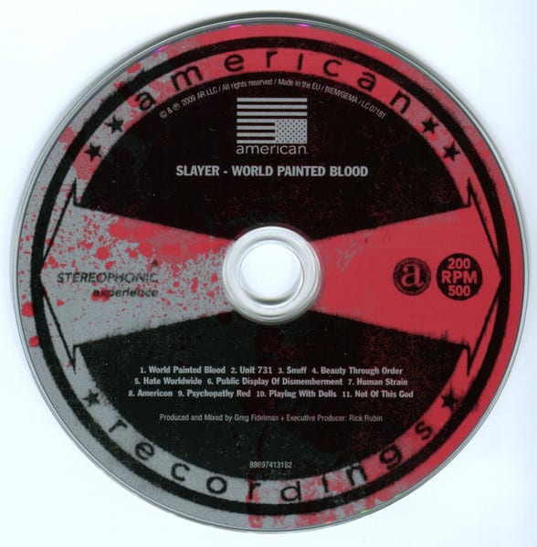 Slayer World Painted Blood Cd2