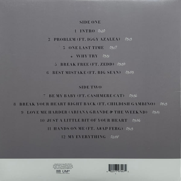 Ariana Grande My Everything vinilo2