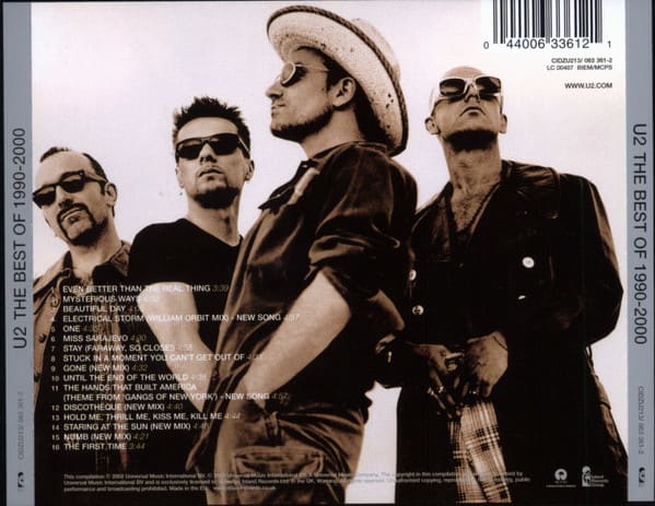 U2 The Best Of 1990-2000 Cd2