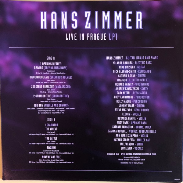 Hans Zimmer Live In Prague Vinilo2