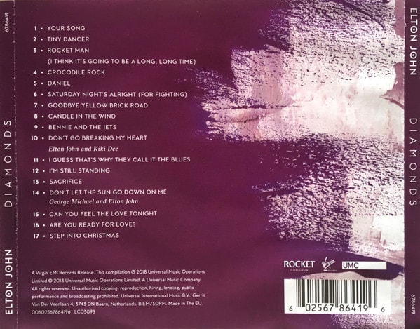 Elton John Diamonds Cd2