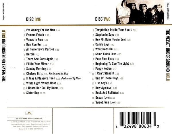 The Velvet Underground Gold Cd2