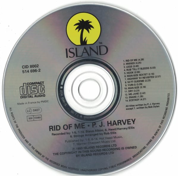 PJ Harvey Rid Of Me Cd3