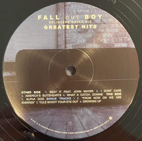 Fall Out Boy Believers Never Die - Greatest Hits vinilo6
