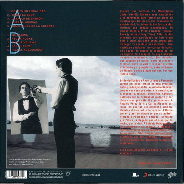 Joaquín Sabina Ruleta Rusa vinilo1