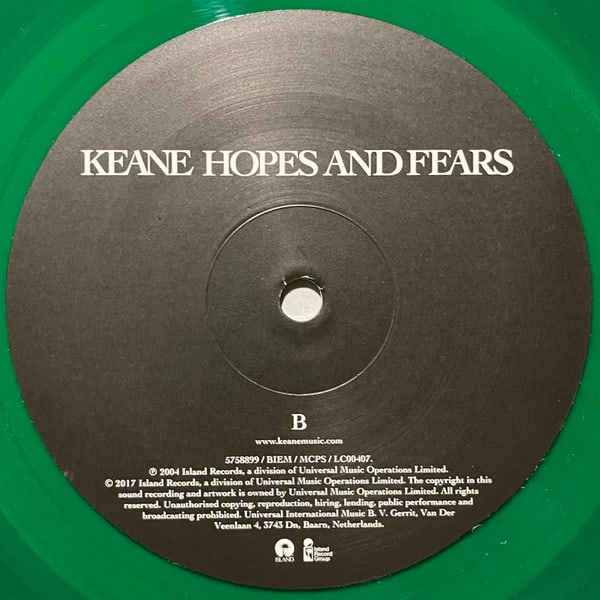 Keane Hopes And Fears Nuevo Sellado Vinilo4