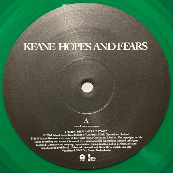 Keane Hopes And Fears Nuevo Sellado Vinilo3