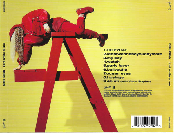 Billie Eilish Dont Smile At Me Cd1