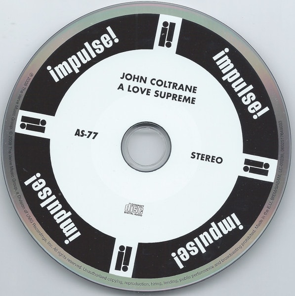 John Coltrane A Love Supreme Cd3