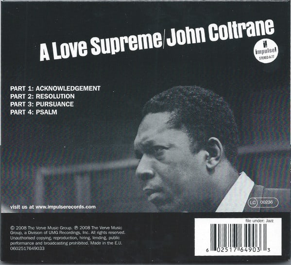 John Coltrane A Love Supreme Cd2