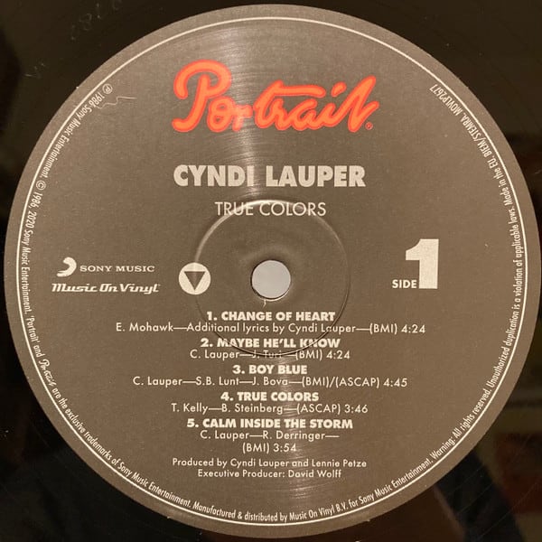 Cyndi Lauper True Colors Vinilo3