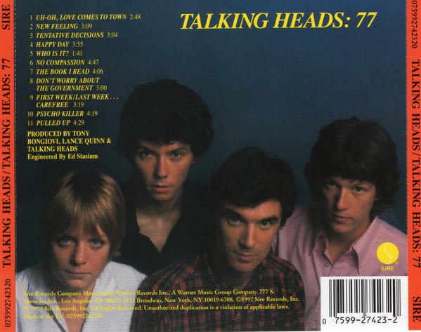 Talking Heads Talking Heads: 77 CD2