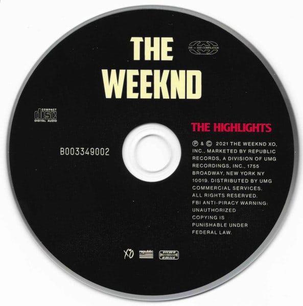 Cd The Weeknd The Highlights3