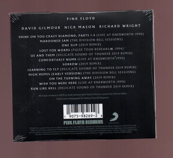Pink Floyd The Later Years 1987-2019 CD2