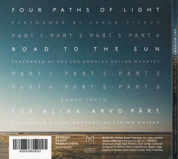 Pat Metheny Road to the Sun Cd2