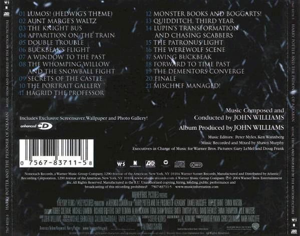 Cd John Williams Harry Potter And The Prisoner Of Azkaban2