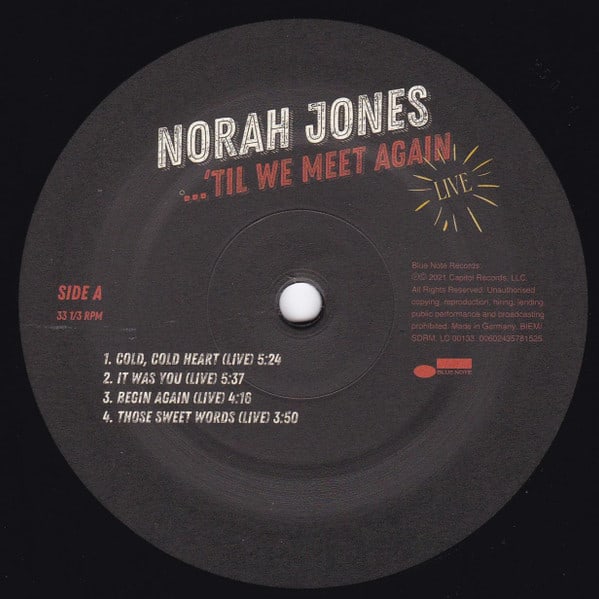 Norah Jones ...'Til We Meet Again Vinilo3