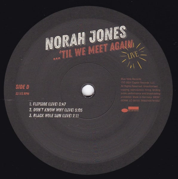 Norah Jones ...'Til We Meet Again Vinilo6
