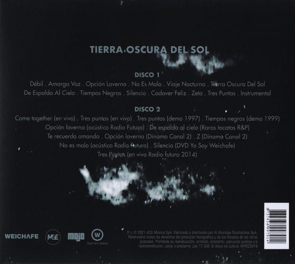 Weichafe Tierra Oscura Del Sol Cd2
