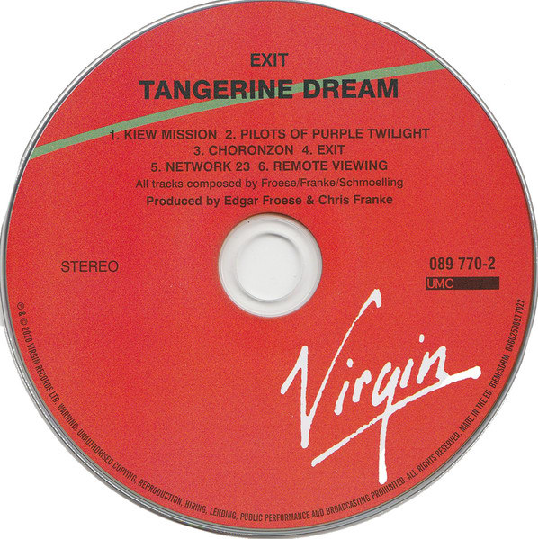 Tangerine Dream Exit Cd3
