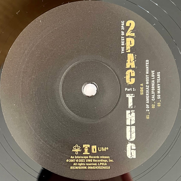2pac The Best Of 2pac Part 1: Thug Nuevo Y Sellado Vinilo6