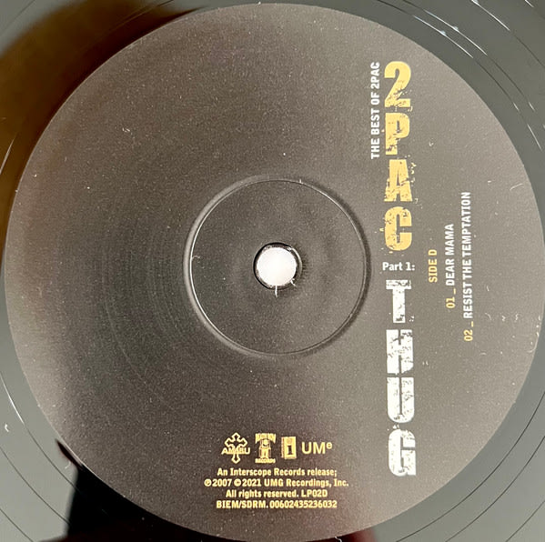 2pac The Best Of 2pac Part 1: Thug Nuevo Y Sellado Vinilo4