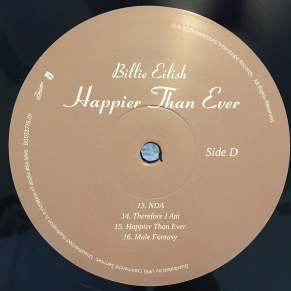 Billie Eilish Happier Than Ever  Vinilo6