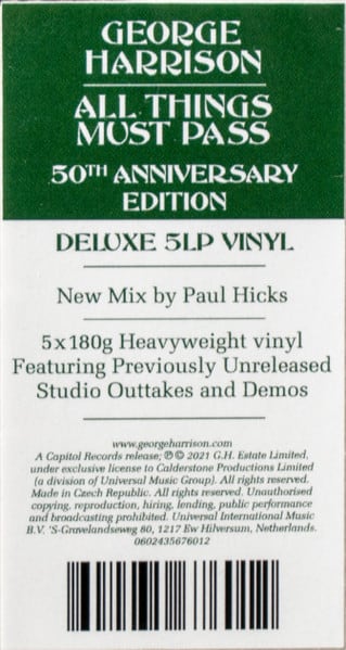 George Harrison All Things Must Pass (50th Anniversary) Vinilo2