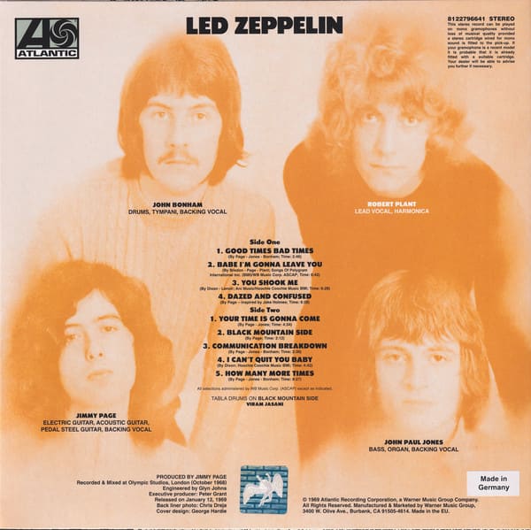 Led Zeppelin Led Zeppelin Nuevo Sellado Vinilo2