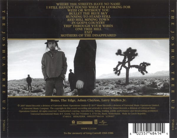 U2 The Joshua Tree cd2