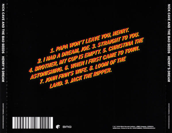 Nick Cave & The Bad Seeds Henry's Dream Cd2