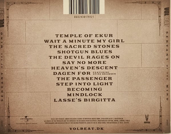 Volbeat Servant Of The Mind Cd2