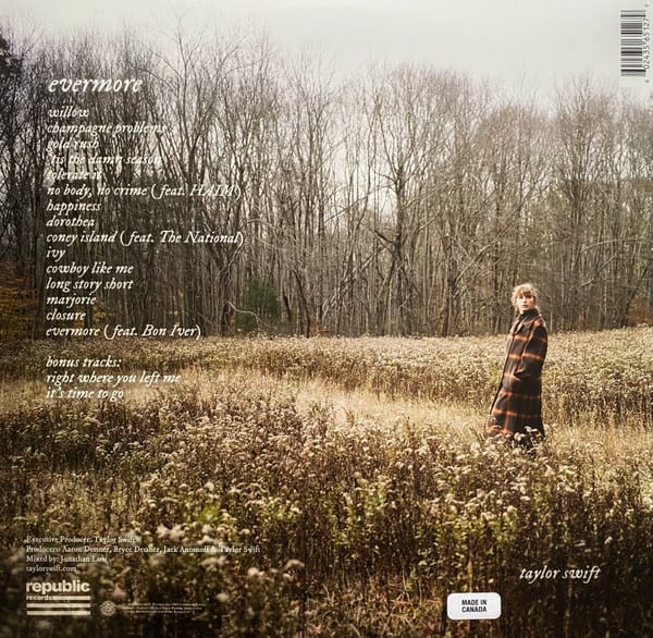 Taylor Swift Evermore Vinilo2