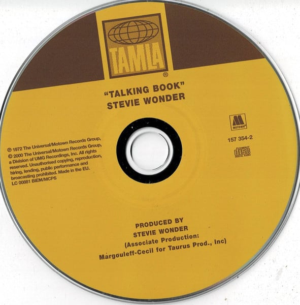 Stevie Wonder Talking Book CD3