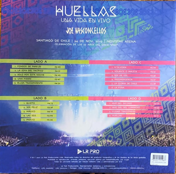 Joe Vasconcellos Huellas Vinilo2