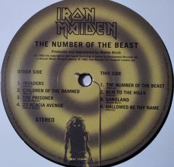 Iron Maiden The Number Of The Beast Vinilo5