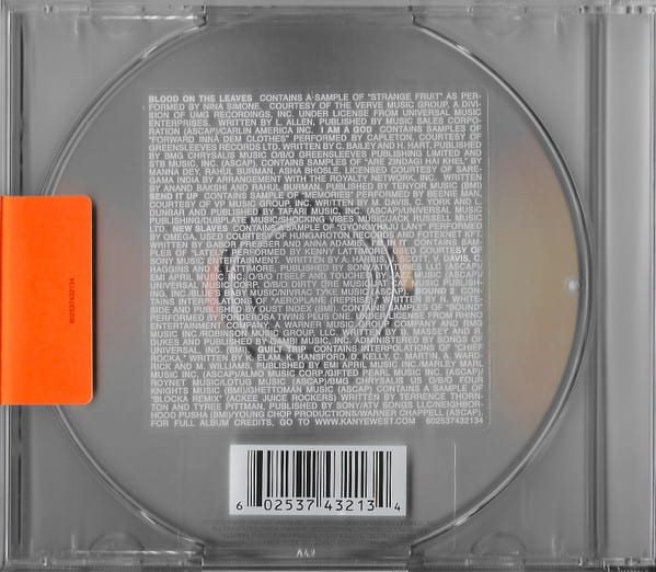 Kanye West Yeezus Cd2