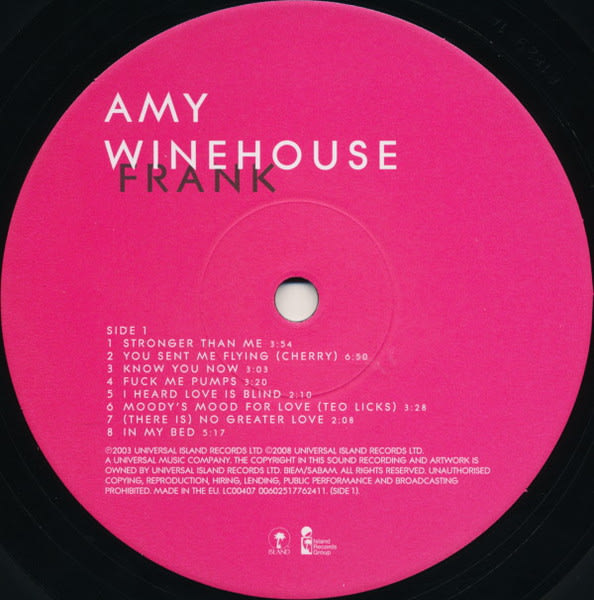 Amy Winehouse Frank Sellado vinilo4